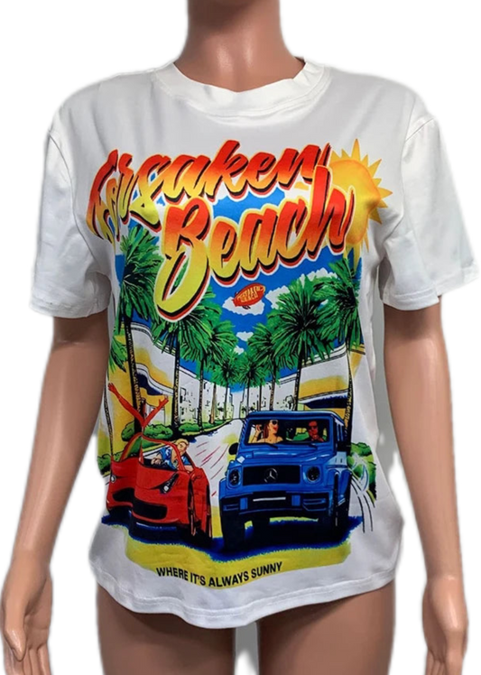 "Foresaken Beach" Graphic T Shirt